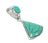 Sterling Silver Turquoise Inlay Pendant MX65360